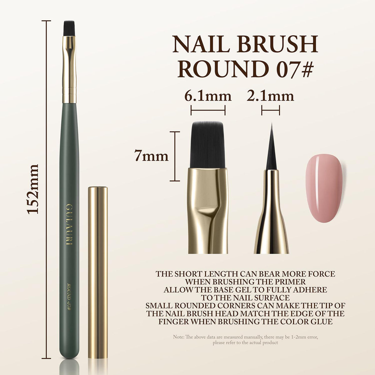 GULAURI-NAIL BRUSH #07