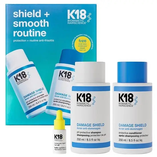 Frizz Protection and Prevention Kit - K18 Shield + Smooth Routine