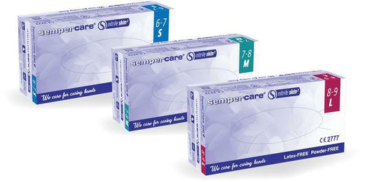 כפפות ניטריל סקין Sempercare - nitrile skin 2