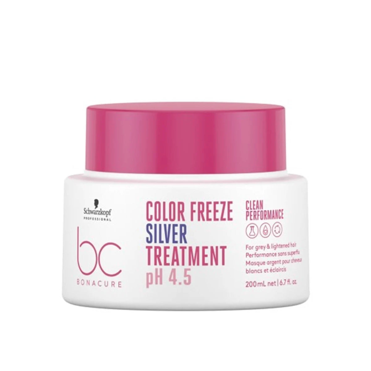 قناع سيلفر للشعر المصبوغ 500 مل - Schwarzkopf BC Color Freeze Silver Treatment PH 4.5