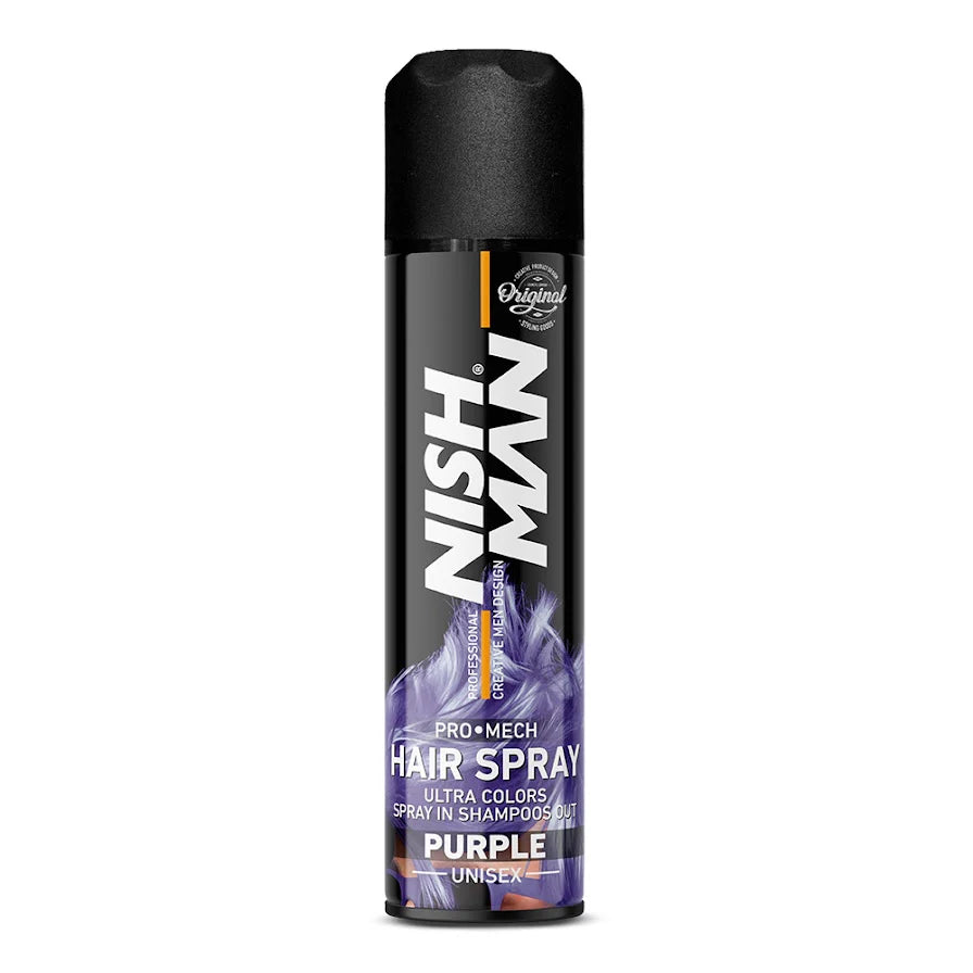 Purple mechanical hair styling spray
