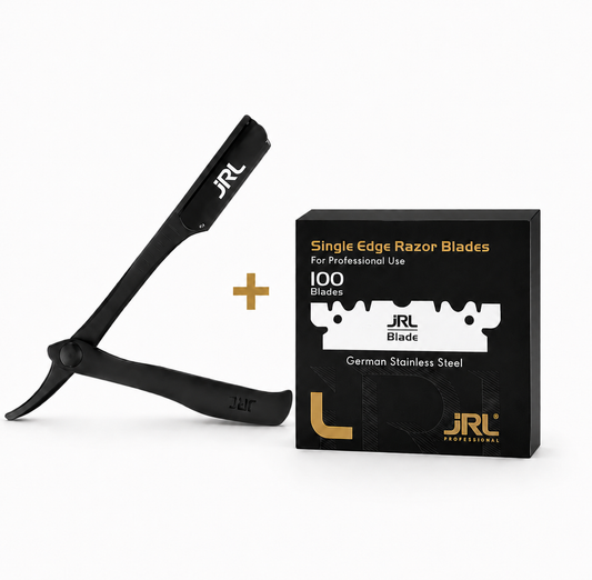 ידית תער מקצועית עם מגנט בצבע שחור JRL®