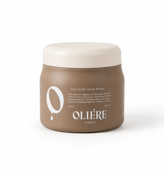 Hair mask after straightening - oliere