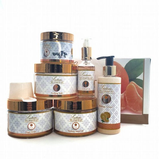 Lealeen Manicure Pedicure Spa Starter Kit Mandarin Orange