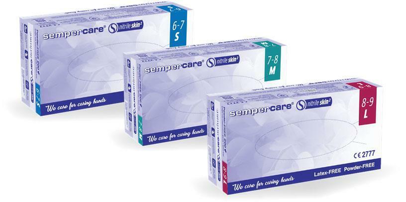כפפות ניטריל סקין Sempercare - nitrile skin 2