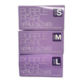כפפות ניטריל פנינה סגולות – Purple Pearl Nitrile Gloves