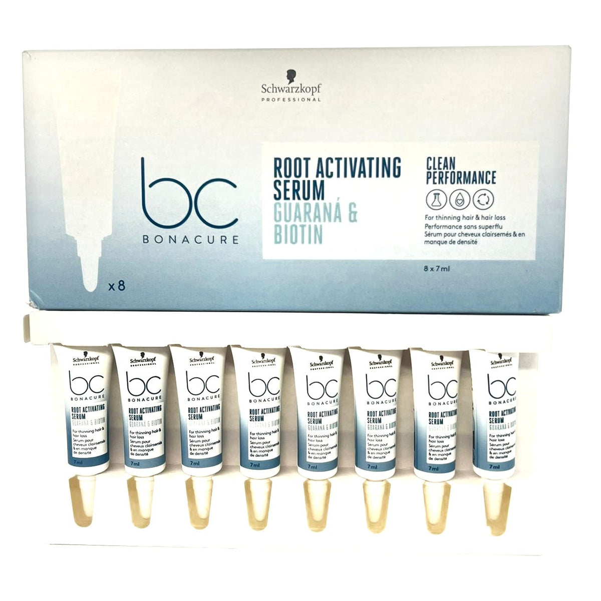 אמפולות סרום בונקור לשיער דק 8*7 מ”ל – Schwarzkopf BC Root Activating Serum