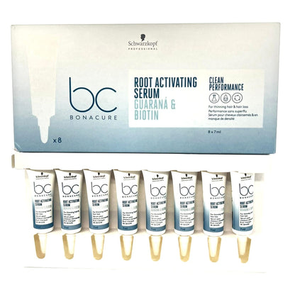 אמפולות סרום בונקור לשיער דק 8*7 מ”ל – Schwarzkopf BC Root Activating Serum