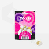Disposable white nail files with a soft foam layer for pedicure disc 20-240 PODODISC STALEKS PRO L (50 pieces)