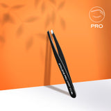 פינצטה לגבות שחורה EXPERT 11 TYPE 4b (צרה עם קצוות אלכסוניים)