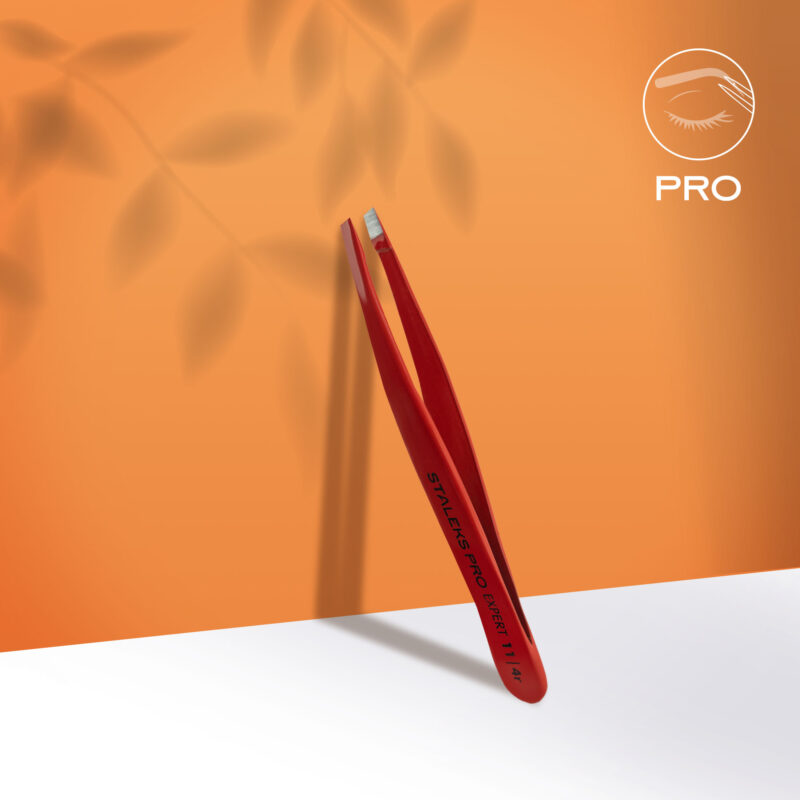 פינצטה לעיצוב לגבות – Staleks Pro LashBrow Expert 11 Type 4r