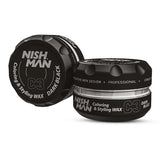 ניש מן – ווקס צבעוני לעיצוב השיער Dark Black C3