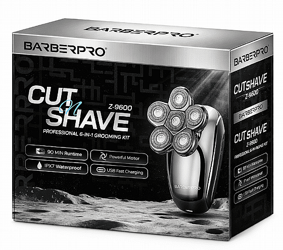 מכונת גילוח BarberPRO 6IN1 Cut N Shave Z-9600 ברבר פרו
