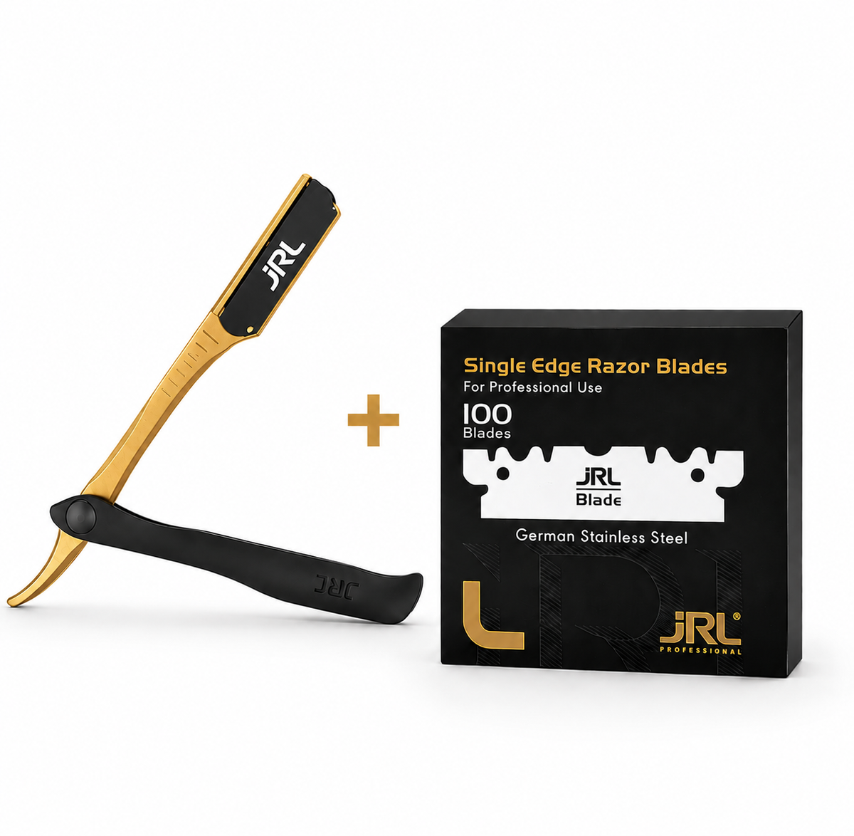 ידית תער מקצועית עם מגנט בצבע שחור JRL®
