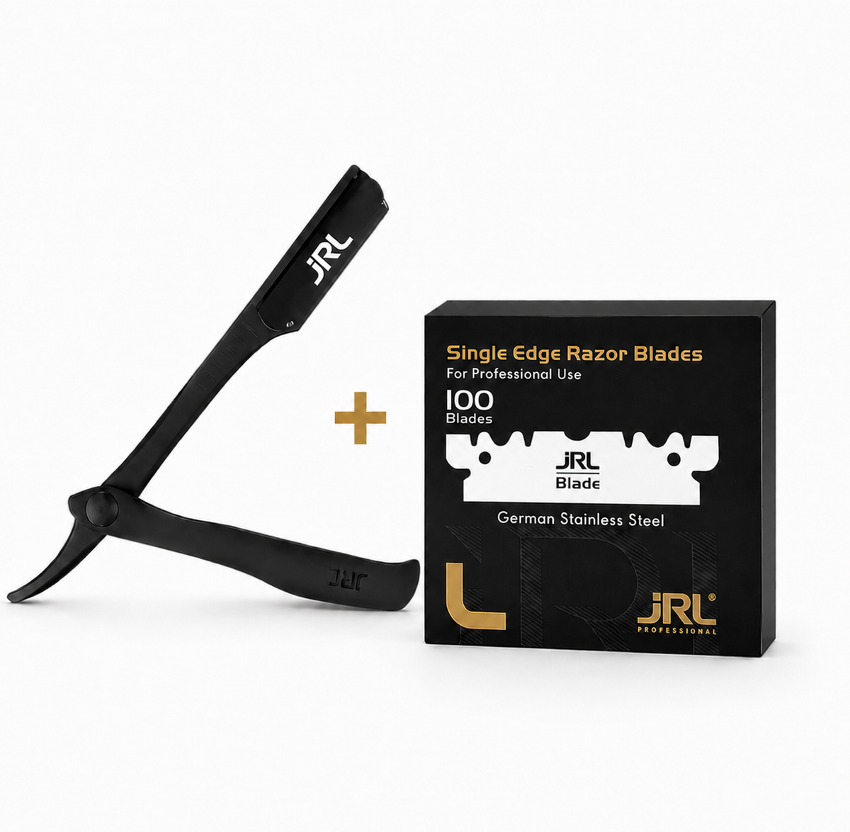 ידית תער מקצועית עם מגנט בצבע שחור JRL®