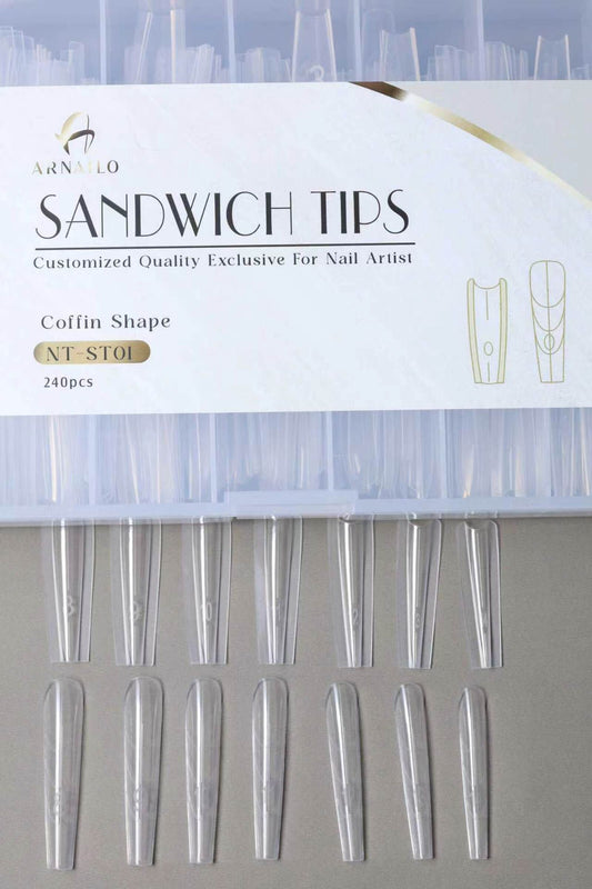 علبة رؤوس (تيبس) - ARNAILO SANDWICH TIPS ST01