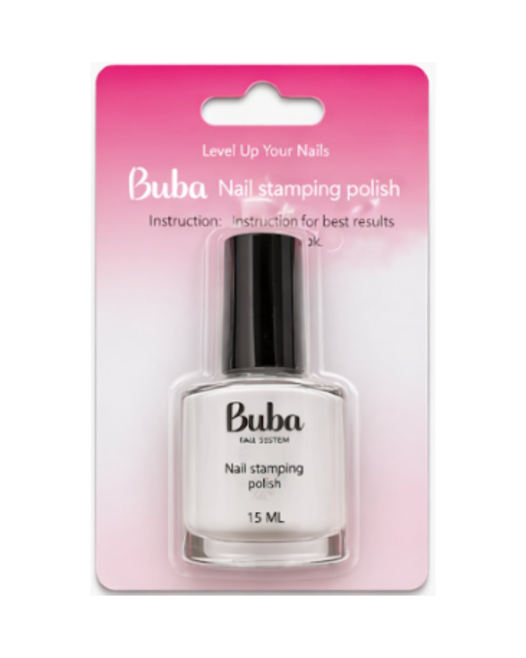Buba white stamping polish 15 ml