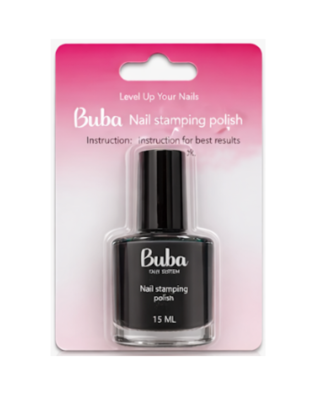 Buba Black Stamping Polish 15 ml