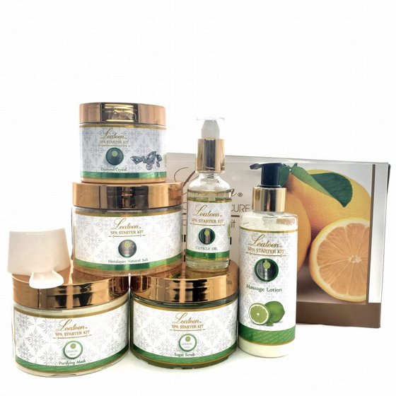 Lealeen Manicure Pedicure Spa Starter Kit - Lemon Fresh